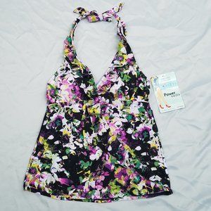 SPANX Love your Assets Ruffle Tankini Top Sz S